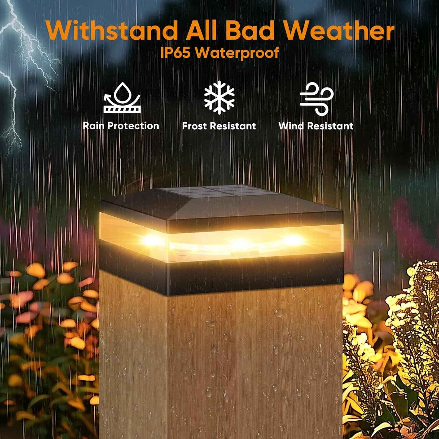 Solar Post Cap Lights - 12 Pack with 72 LEDs, 3 Color Modes, Waterproof for 4x4 Fence & Deck