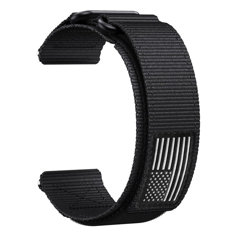 Double Loop Buckle Nylon Strap Compatible with Garmin Instinct 2/2X/3/E Series 45mm/50mm cases – Adjustable Breathable Wristband Fit for Garmin Instinct Standard/Solar/Tactical/Tide/Esports