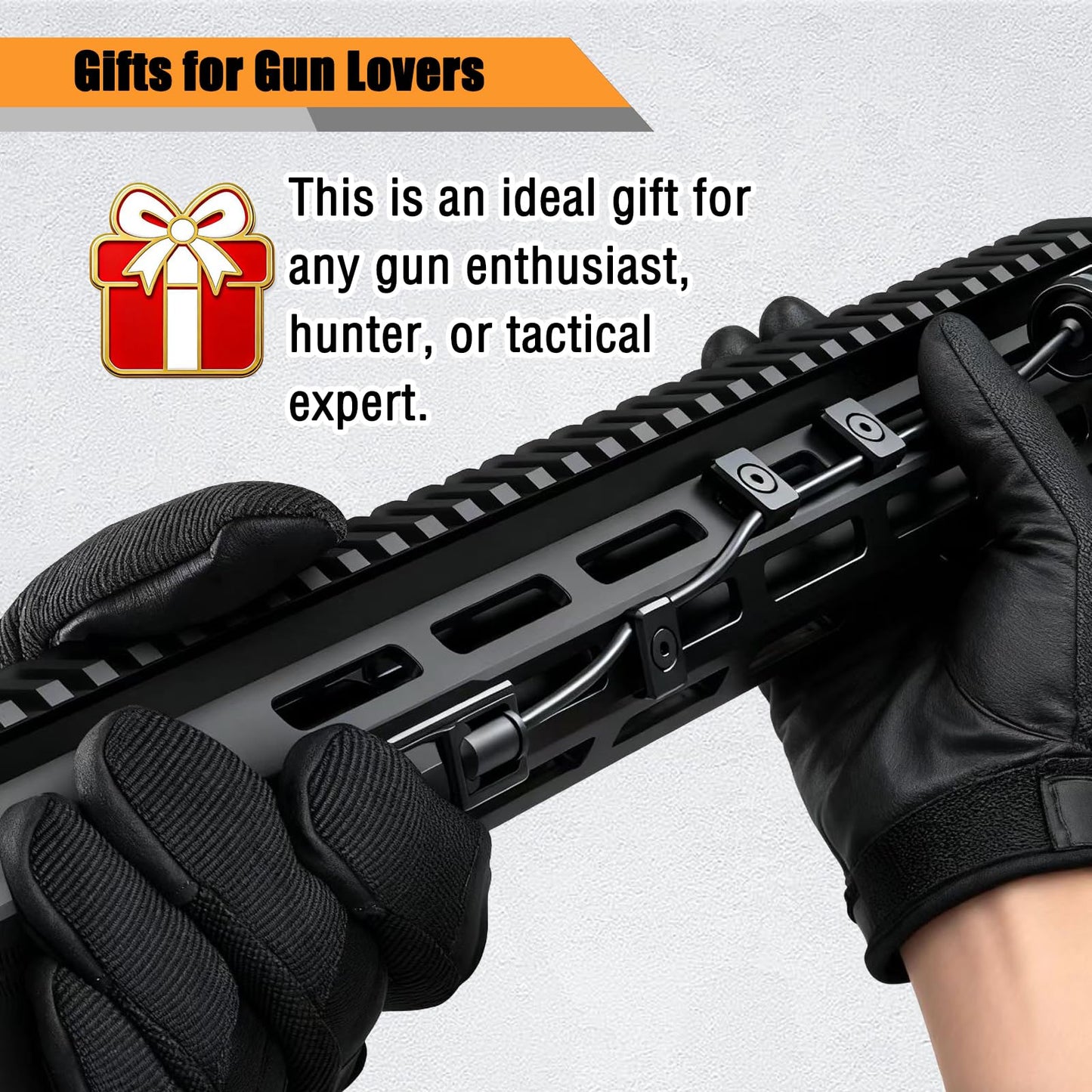 12 Pack M-Lok Cable Clips, Wire Management Clips for Picatinny Rail, Flashlight Pressure Switch Cable Holder Organizer for Rifle Accessories