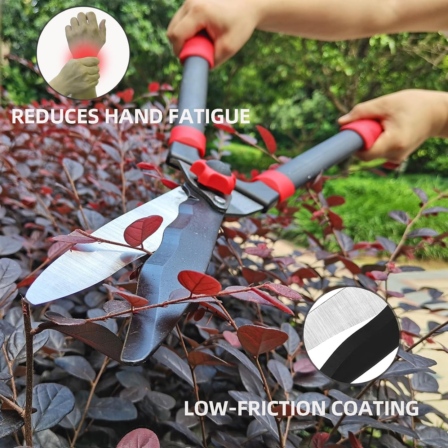Heavy Duty 3-Piece Lopper & Pruner Set - Professional Hedge Shears for Garden & Yard Care