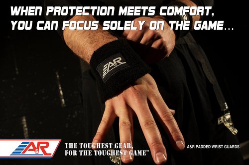 A&R Sports Hockey Wrist Guard Black