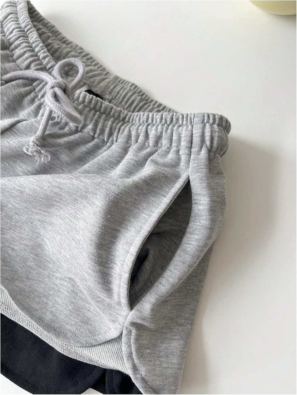 RoseSeek Women's Drawstring Waist Sweat Shorts - Low Rise Workout & Casual Lounge | 2 Pack