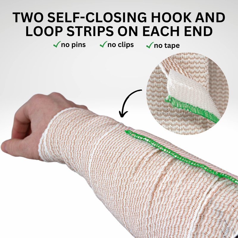 Vakly Elastic Bandage Wrap Roll 6" x 5 Yards (Pack of 10) – Self-Adherent Compression Bandage Roll for Knee, Ankle & Wrist, First Aid and Sports Use