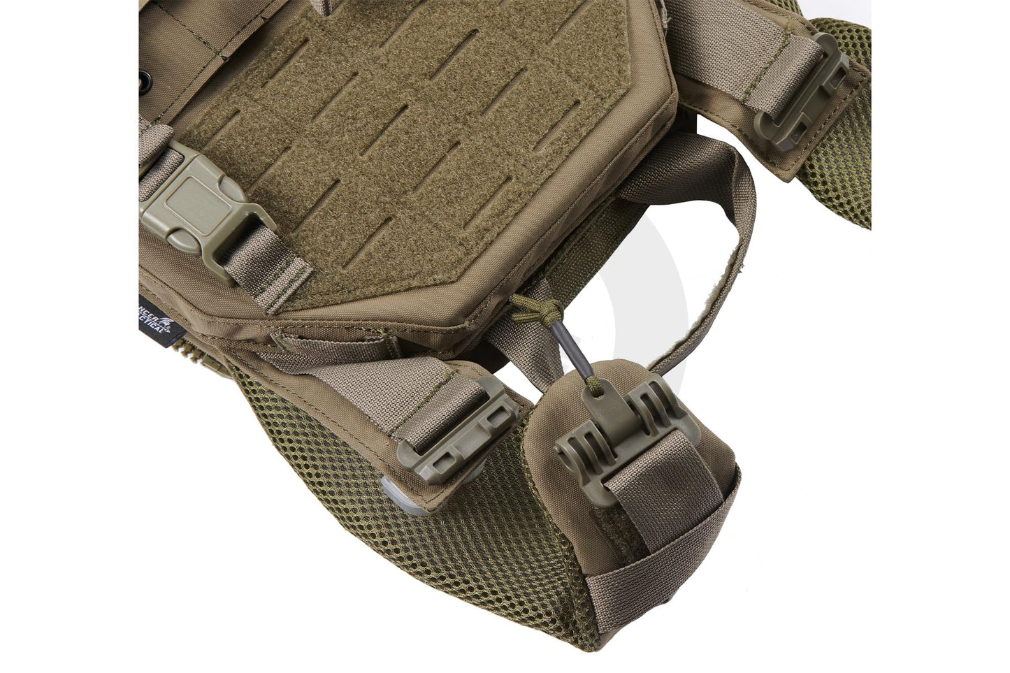 Lancer Tactical 2018 Front/Back Nylon Pro Airsoft Vest (US, Alpha, One Size, Regular, Regular, Ranger Green)