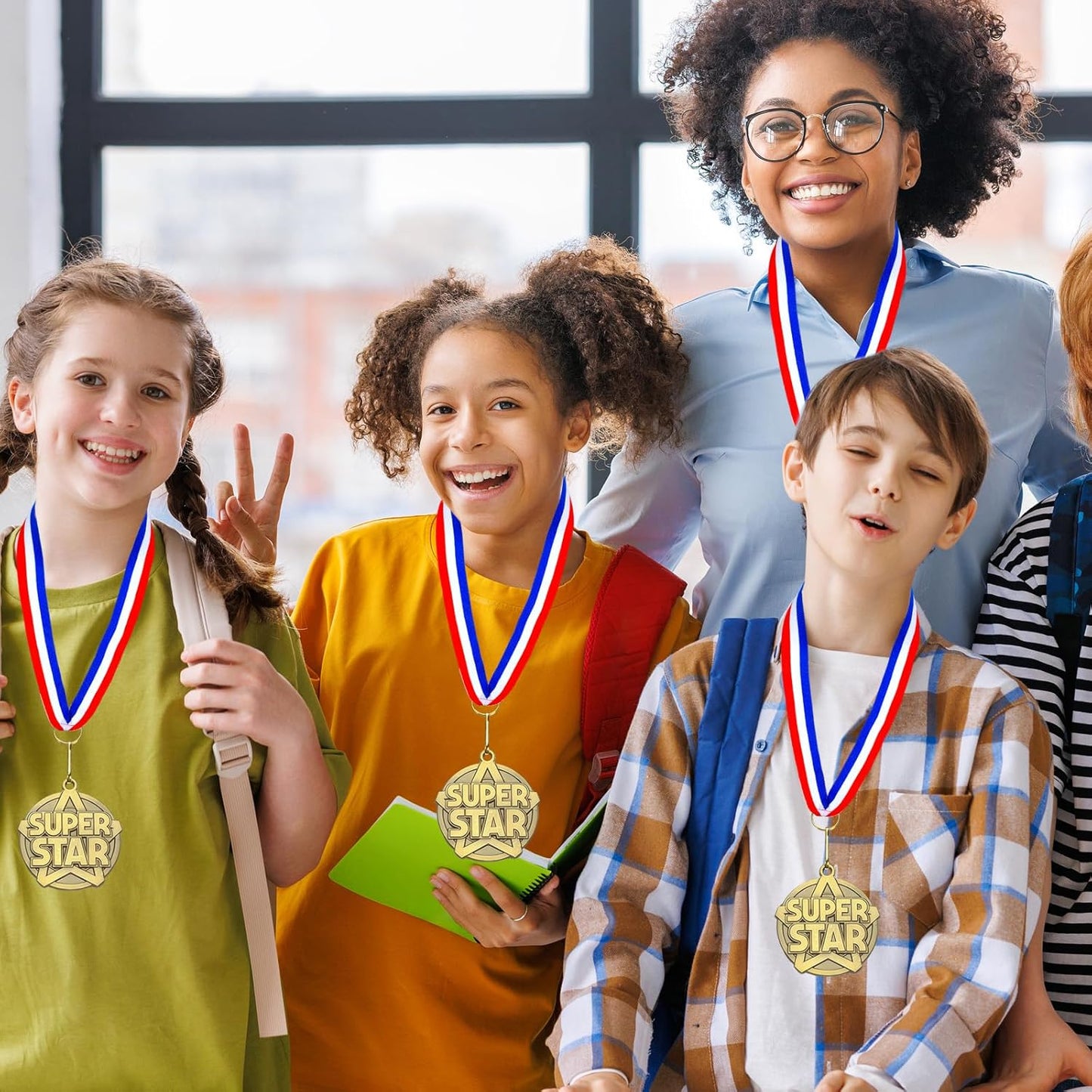 Quelay 30 Pcs Gold Award Medals - 2'' Winner Medals with Neck Ribbons for Competitions & Graduation
