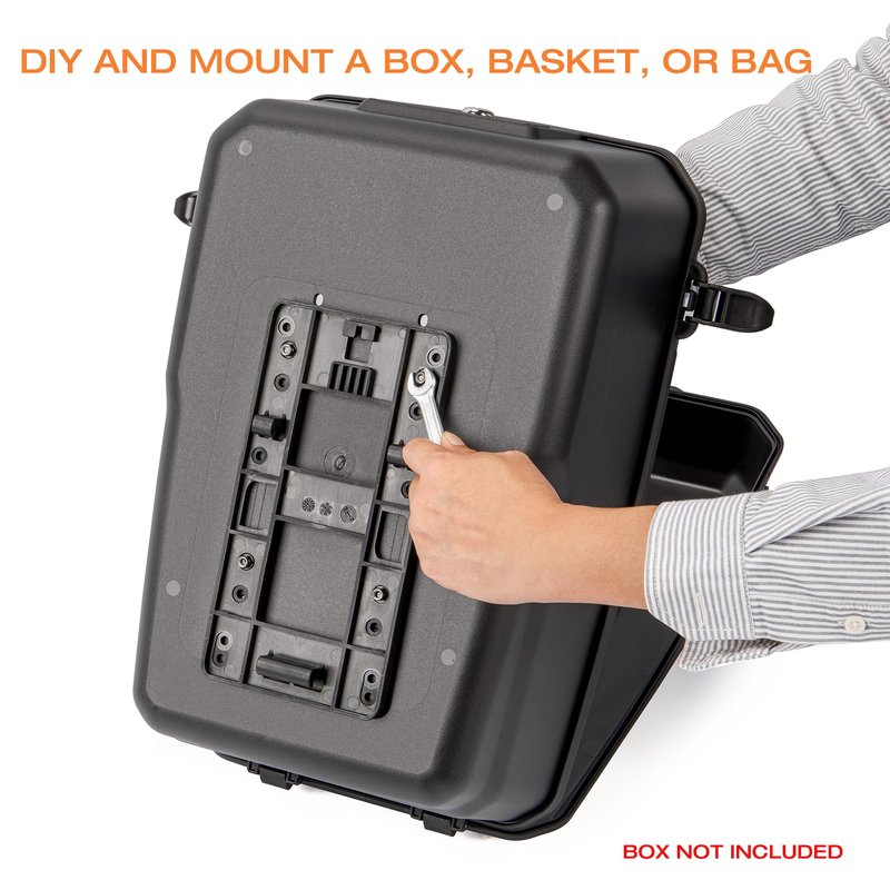 Quick Release Adapter Plate for Rear Rack – DIY Custom Rear Rack Carrier - Universal Bike Basket & Top Case Mounting Bracket