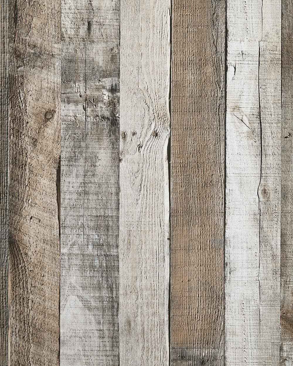 Natural Grey Wood Contact Paper - 17.3" Peel and Stick Wallpaper for Home Decor