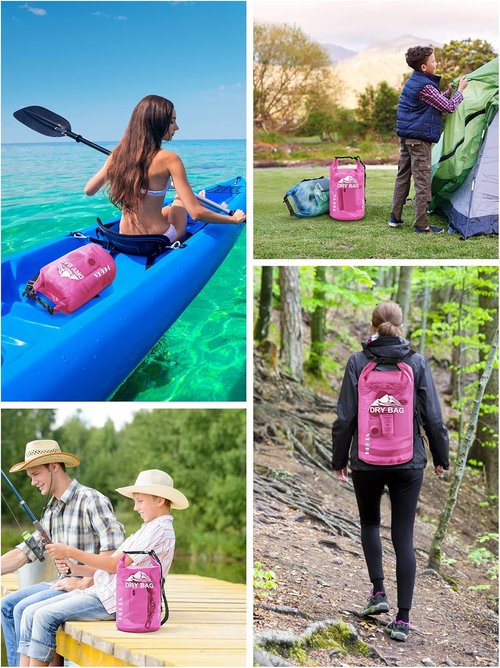 HEETA Waterproof Dry Bag - Lightweight Roll Top Storage for Travel & Water Sports | 5L/10L/20L/30L/40L Sizes