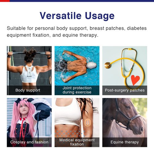 GALLOP Kinesiology Tape 4-Inch Wide – 2 Rolls (16.4ft Each) + Scissors – Waterproof, Latex-Free Athletic Muscle Support Tape for Workout & Sports