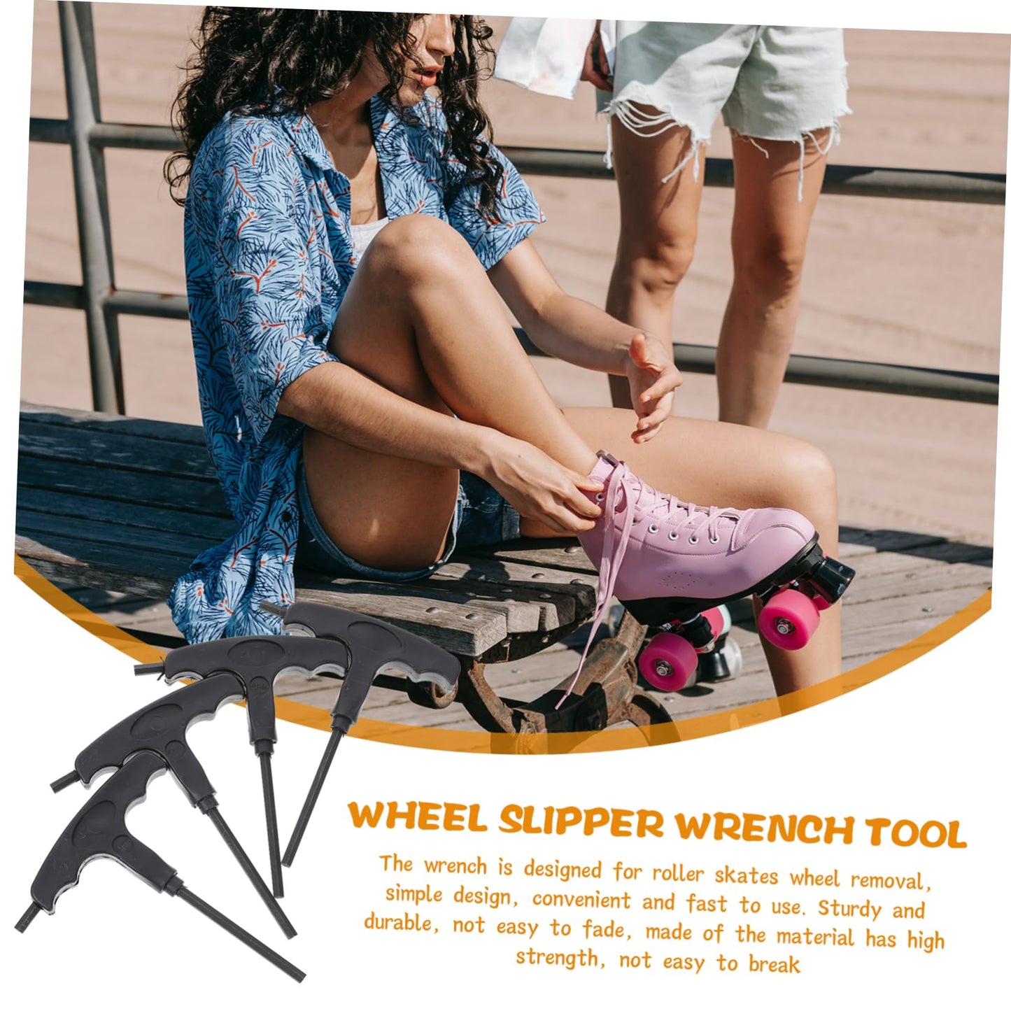 VANZACK 4pcs Roller Roller Skate Wrench Hand Tools Bearing Removal Tool Portable Drive Portable Skate board Wrench Screwdriver s