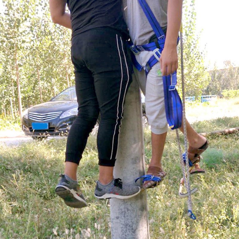 Naroote Tree Climbing Spikes, High Strength and Anti Slip Concrete Pole Climbing Shoes Tree Climbing Gear with Adjustable Shoe Strap for Tree Work and Electrical Systems