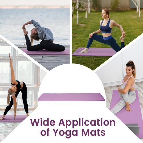 Fitvids Yoga Mat - Extra Thick 1/2-Inch High Density Anti-Tear Exercise Mat with Carrying Strap