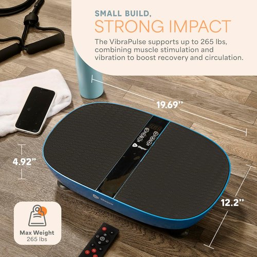 Lifepro Vibration Plate - Whole-Body Vibration Machine for Lymphatic Drainage | Remote Control & EMS