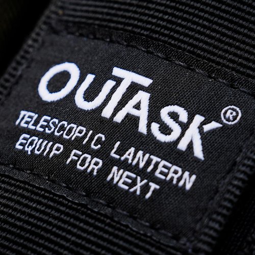 outask Lantern Accessories Telescopic Camping Light Case,Outdoor Camping Lantern Bag Portable Camping Gear Storage Box (Black)