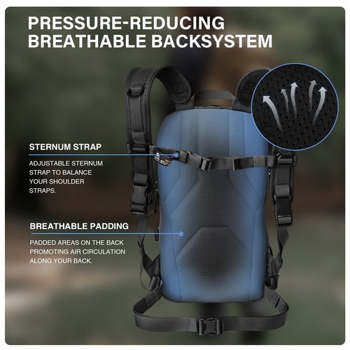 Mardingtop 15L Tactical MOLLE Hydration Backpack – Small Military Bag for Motorcycle, Hiking, Riding, Biking & EDC Daypack