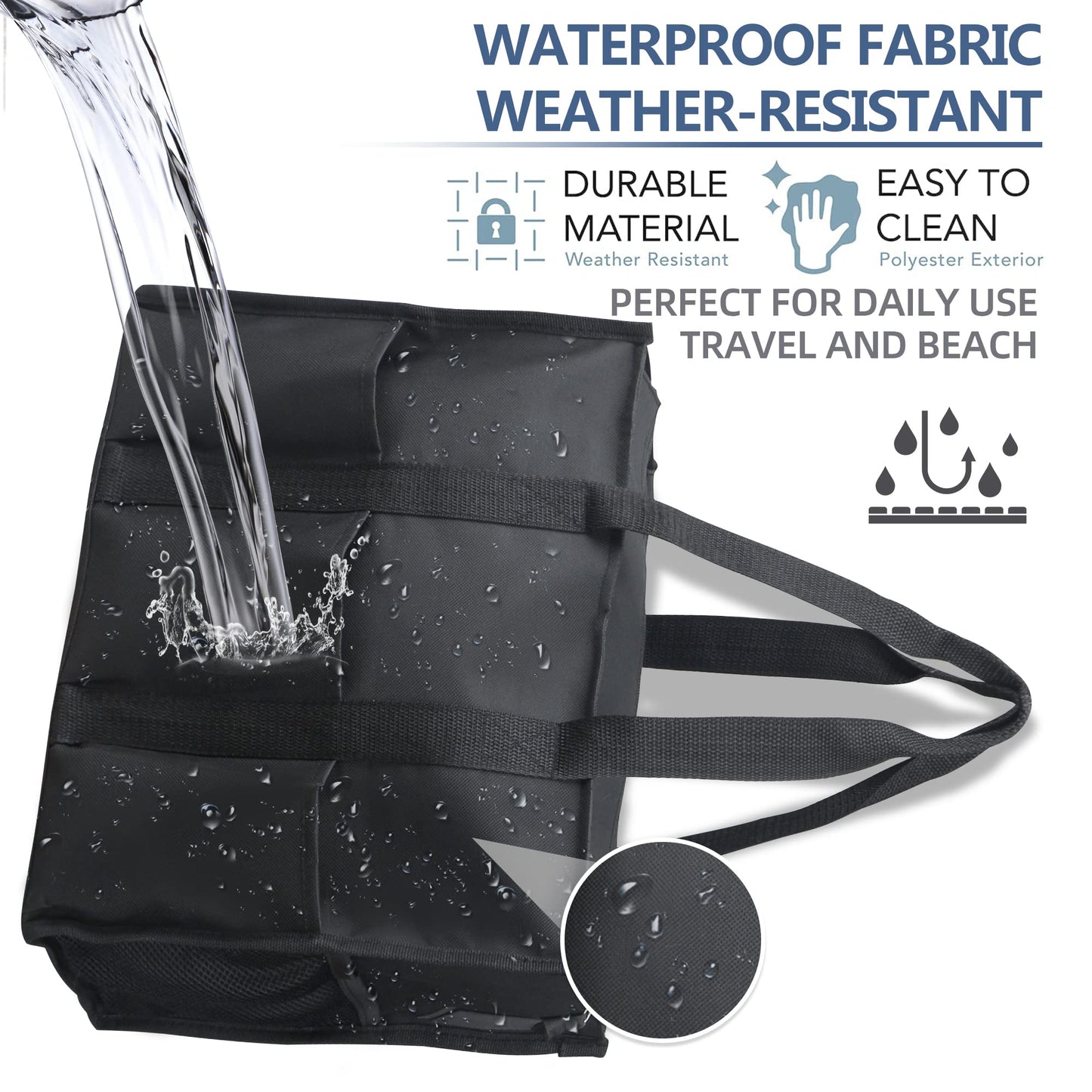 ABAMERICA Nurse Bags for Work Nursing Bag Multiple Pockets Waterproof Organizing Zip Top Clinical Bag for Nursing Students