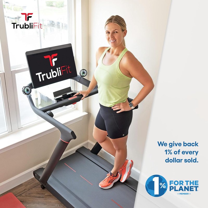 TrubliFit Dual Fan for Peloton Tread and Cross Training Tread - Accessories for Peloton Treadmill - Does NOT fit Tread+ - No Charging Required (Peloton Tread)