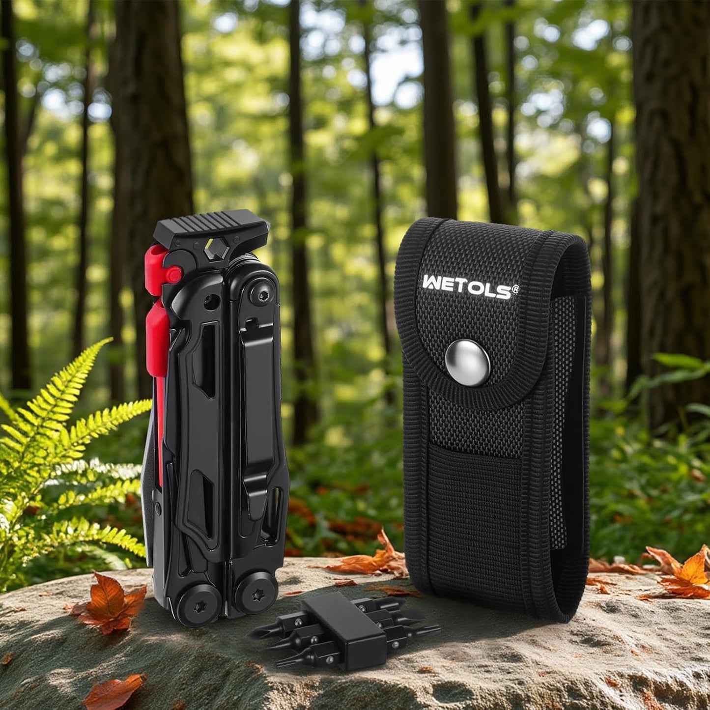 WETOLS 21-in-1 Multitool with Pocket Knife & Pliers - Perfect Christmas Gift for Men & Dads, EDC Survival Gear