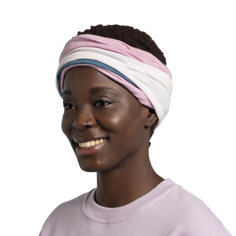 Buff Lightweight Merino Wool Move Neck Gaiter, 100% Ethically Sourced Wool, Temperature Regulating Face Mask, Solid Camelia, Adult Size