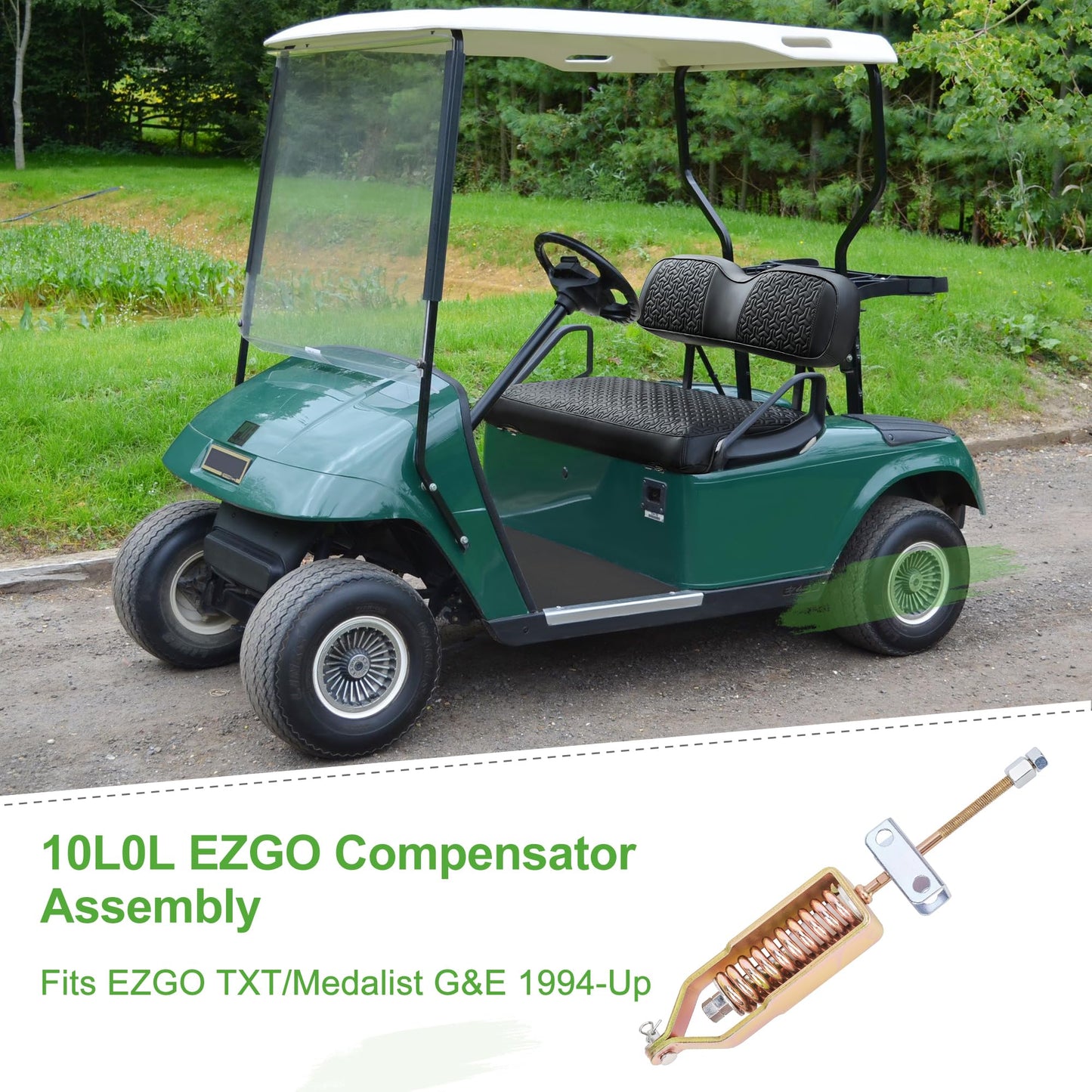 10L0L Brake Compensator Assembly for EZGO TXT Medalist 1994-Up G&E Golf Cart, Parking Brake Linkage Kit Replaces 70272-G04 612558