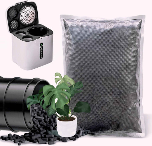 Odor Absorbing Carbon Filter Refills for Merior Smart Kitchen Composter, Replacement Activated Charcoal Filters Compatible with Electric Countertop Compost and Other Indoor Smart Compost Bin a01