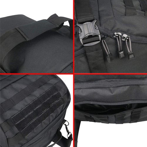 Greencity Travel Duffel Bag - Waterproof Overnight Bag for Men & Women | Available in 30L, 45L, 85L - Black