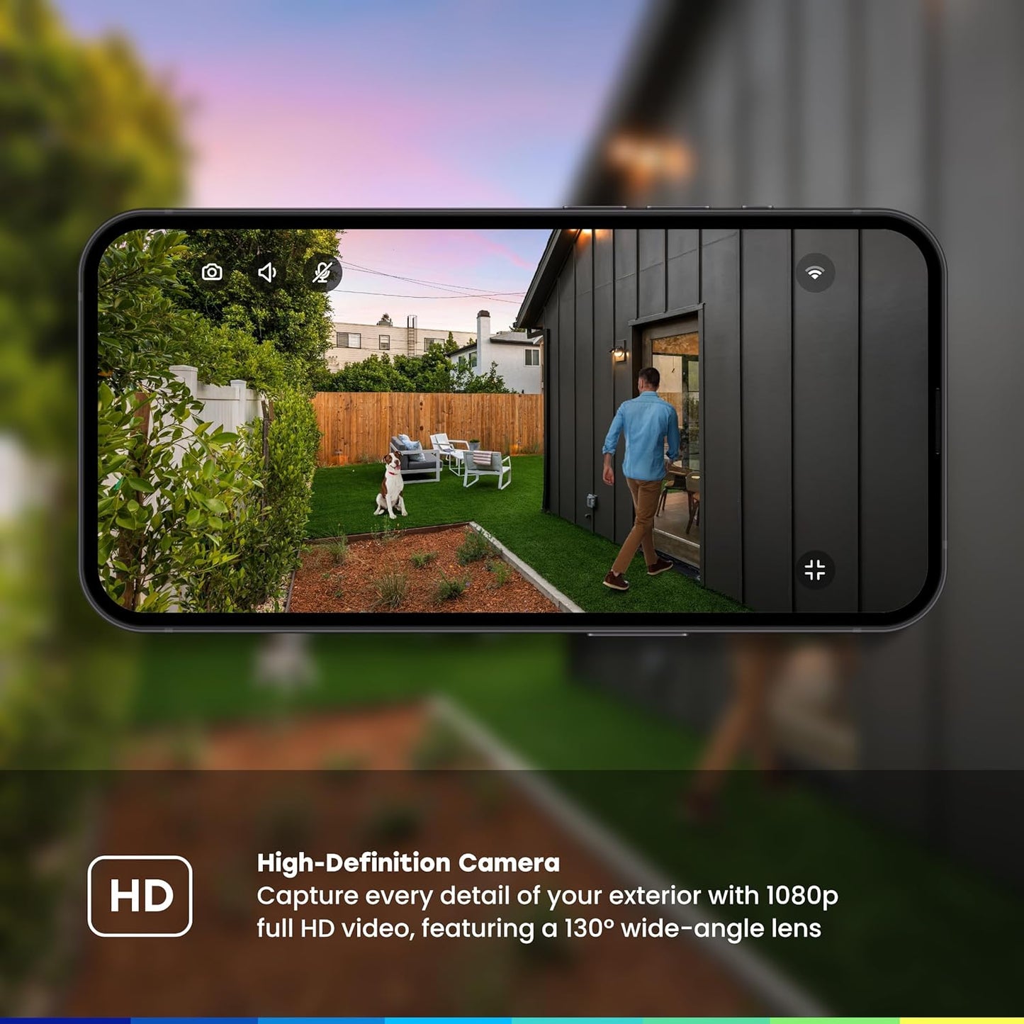 myQ Smart Outdoor Wired Camera by Chamberlain – Home Security with HD Video