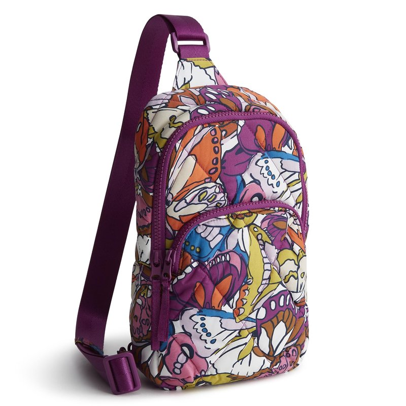 Vera Bradley Women's Lorman Sling Backpack - Featherweight, Flutter, One Size