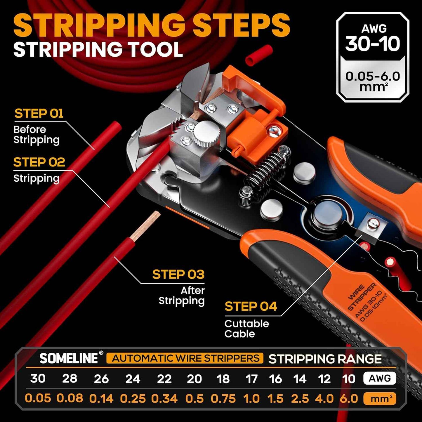 Heat Shrink Connector Crimp Tool Kit - 48 Sizes (22-10 AWG) Marine Grade Wire Connectors & Pliers
