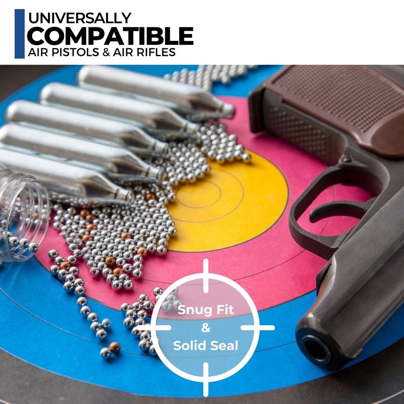 ICO 10pcs 12 Gram Co2 Cartridges Non-Threaded, CO2 cartridges BB Gun, CO2 BB Pistol, Airsoft Pistol, and Paintball Markers