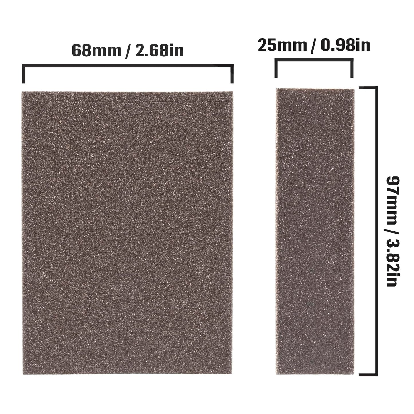 ALLECIN Sanding Sponge 60 80 100 120 150 180 220 Grit Reusable and Washable Wet Dry Sand Block Coarse Medium Fine Sandpaper Blocks for Wood Drywall Metal Crafts (Pack of 7 Pcs)