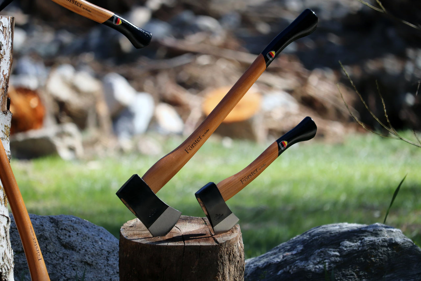 1844 Helko Werk Germany - Förster Professional Hatchet for Scouting, Camping, Backpacking, Yardwork - Head 1.5 lb, Handle 15 in (Hatchet) #11427