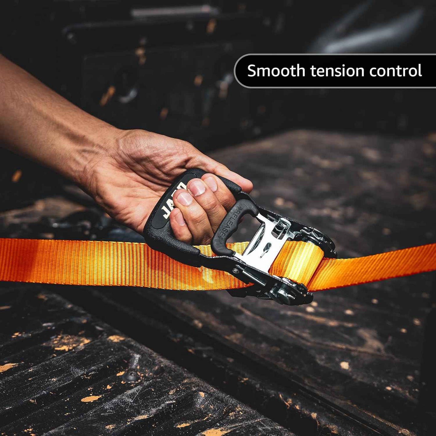 Heavy Duty Ratchet Straps 1.6" x 8ft (Pack of 4) - 5,208 lbs Tie Down Kit with Soft Loops