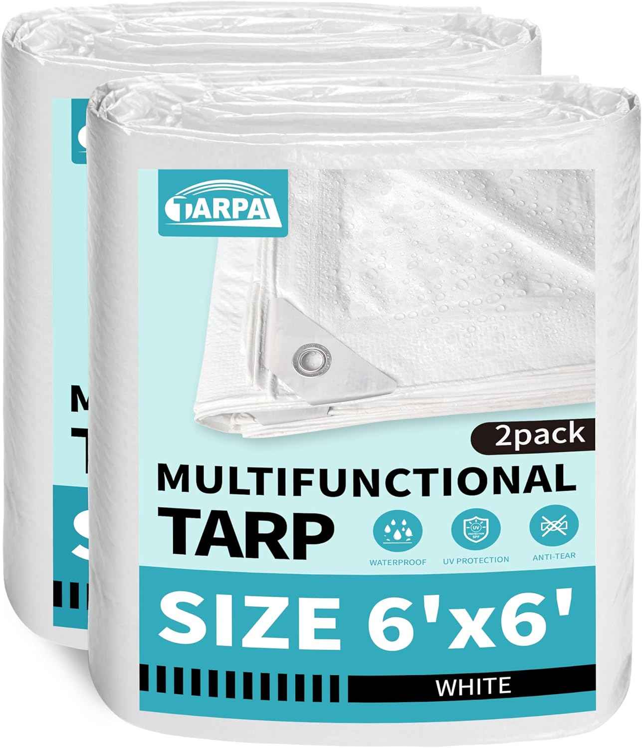 20x30 Feet Waterproof Green Tarp - Heavy-Duty Multipurpose Cover for Outdoor Use