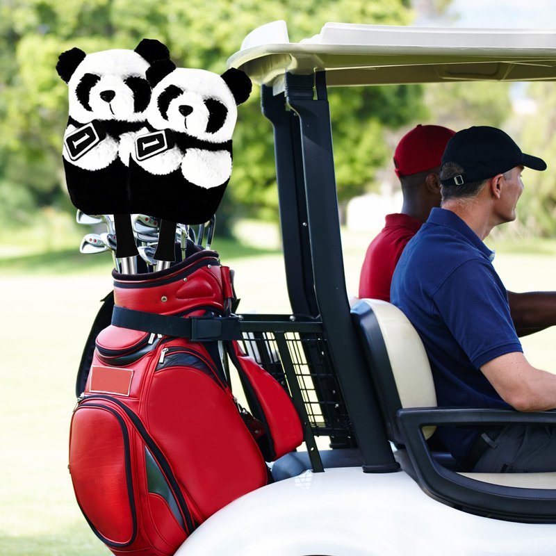 Harborway Panda Golf Driver Head Cover - Funny Golf Head Covers for Men & Women, Plush Driver Headcover Fits Most Clubs - Cute Animal Golf Head Covers Protector, for Golfers