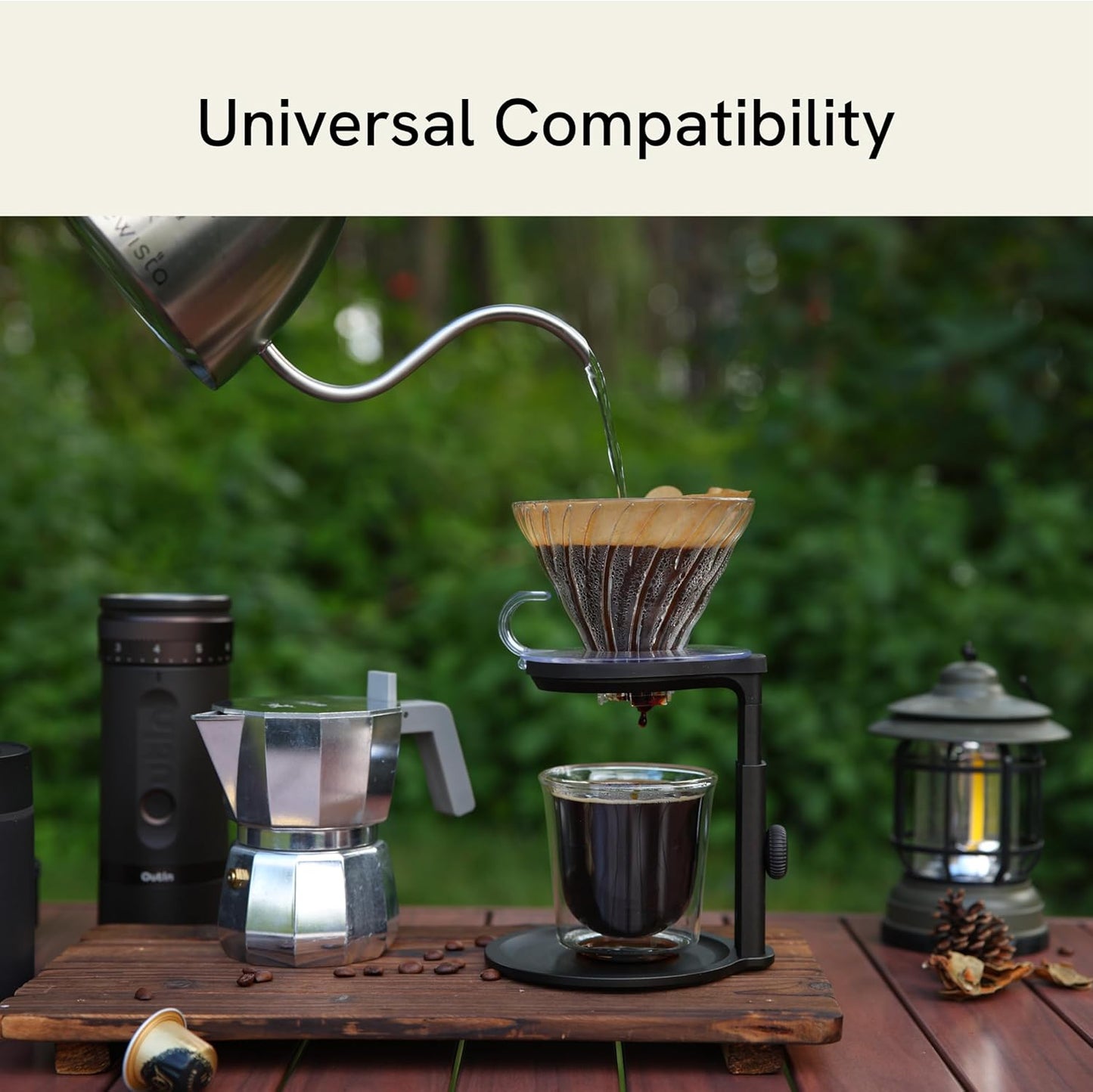 Portable Espresso Coffee Stand - Detachable Universal Pour Over Station for Easy Travel