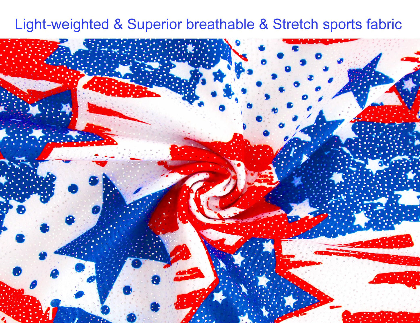 Domusgo Girls Gymnastics Leotards with Shorts Size 7-8 Years Old Metallic Blue White Sleeveless Practice Biketards