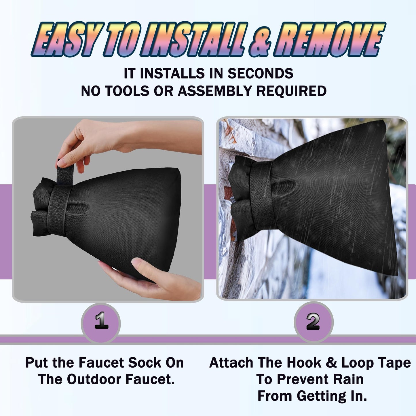 Outdoor Faucet Cover for Winter - Pro 7.1"W x 9.8"H - 4 PACK Outdoor Water Faucet Cover Socks for Winter Freeze Protection Pipe Insulation Reusable Waterproof Insulated Spigot backflow Cover - Beige