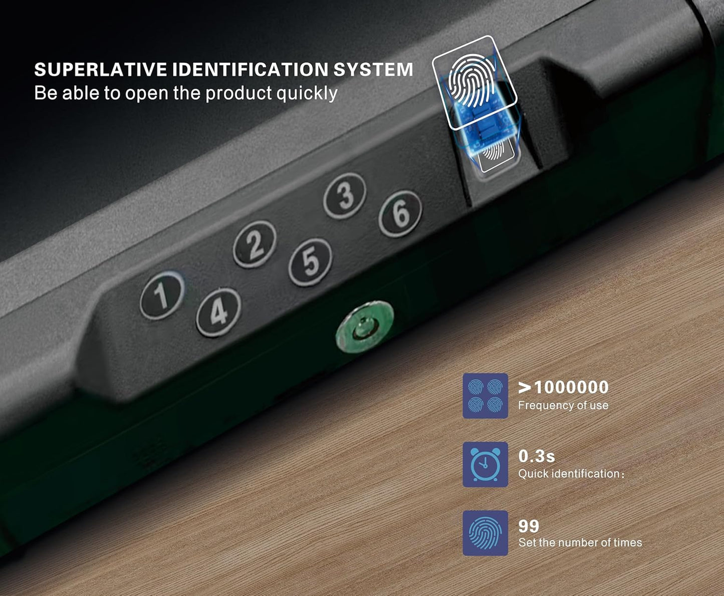 VORanex Gun Safe - Quick-Access Handgun Safe for 2 Pistols | Fingerprint, Passcode & Voice Prompt Features
