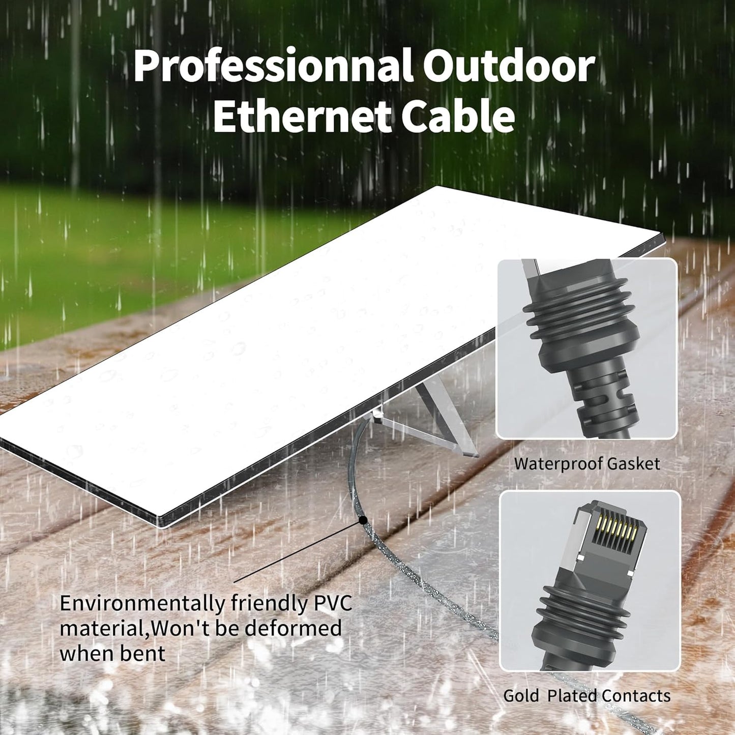 75FT Starlink Gen 3 Waterproof Extension Cable - Replacement for Standard Model