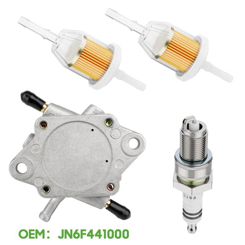 10L0L Golf Cart Fuel Pump Kit for Yamaha G16 G20 G22 4-Cycle Golf Cart 1996-2007, with Fuel Filter and Spark Plug, Replace OEM JN6-F4410-00-00, S FP-003 5910