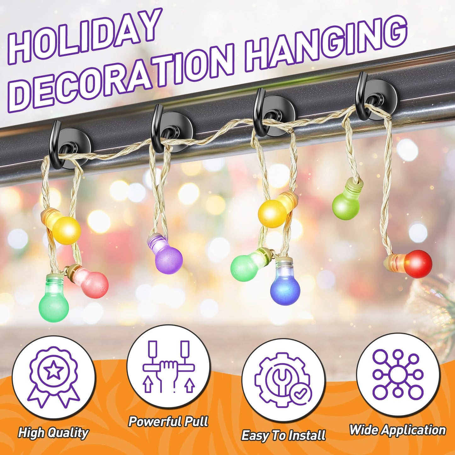 Mukfirm 20 Pack Magnetic Hooks for Halloween Lights Decor, Heavy Duty Magnetic Hook for Fridge, Magnetic with Hooks for Hanging, Cruise Magnets for Door, Magnetic Wall Hooks, Cruise Magnetic Hook