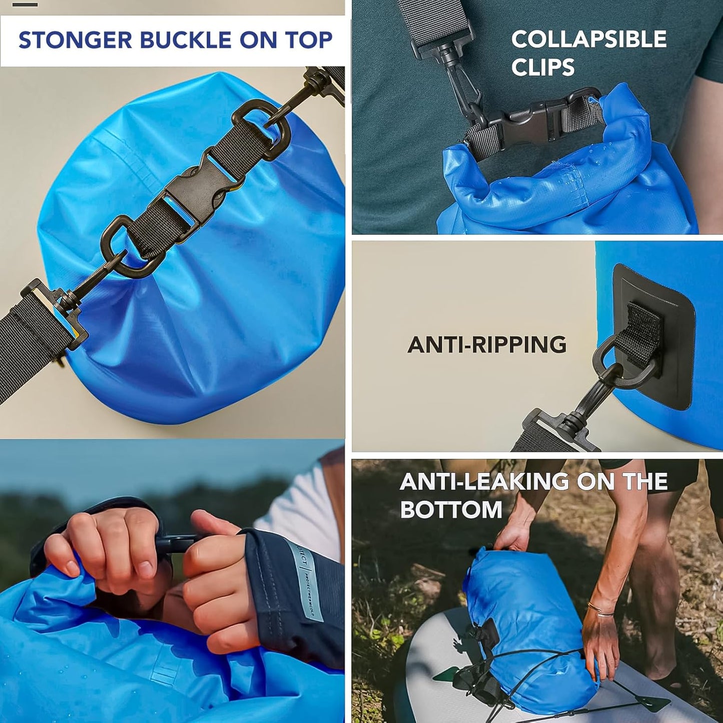 Unigear Waterproof Dry Bag - Lightweight Floating Storage for Kayaking, Fishing & Camping | 2L to 40L Sizes