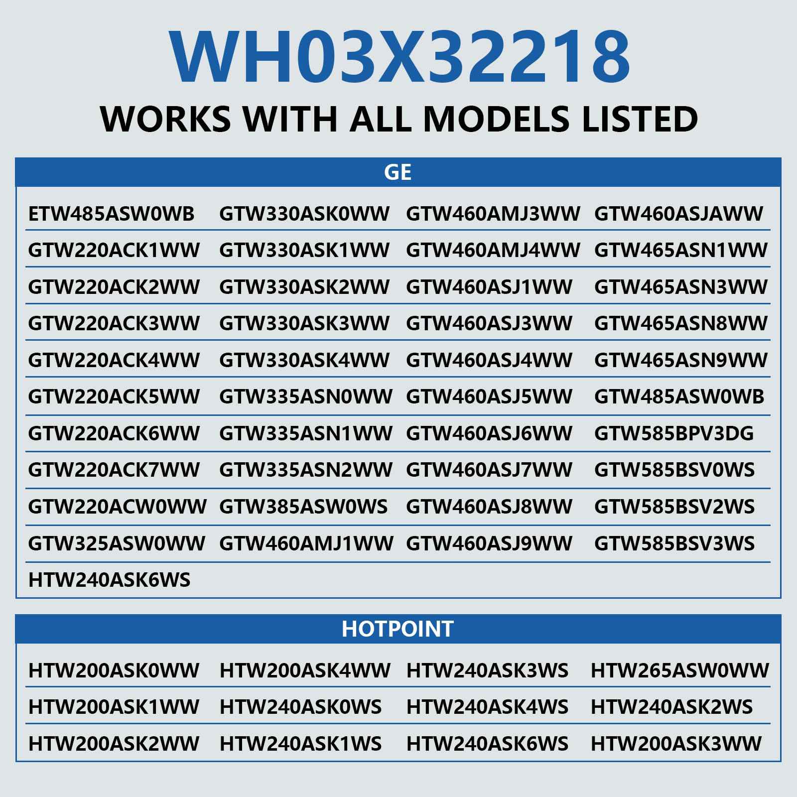 OEM WH03X32218 Washer Motor Pulley & Belt & Nut Set Compatible with GE Hotpoint, Replacement Part WH07X24695 WH39X27601 WH49X25378 AP7034989 PS16619249 EAP16619249