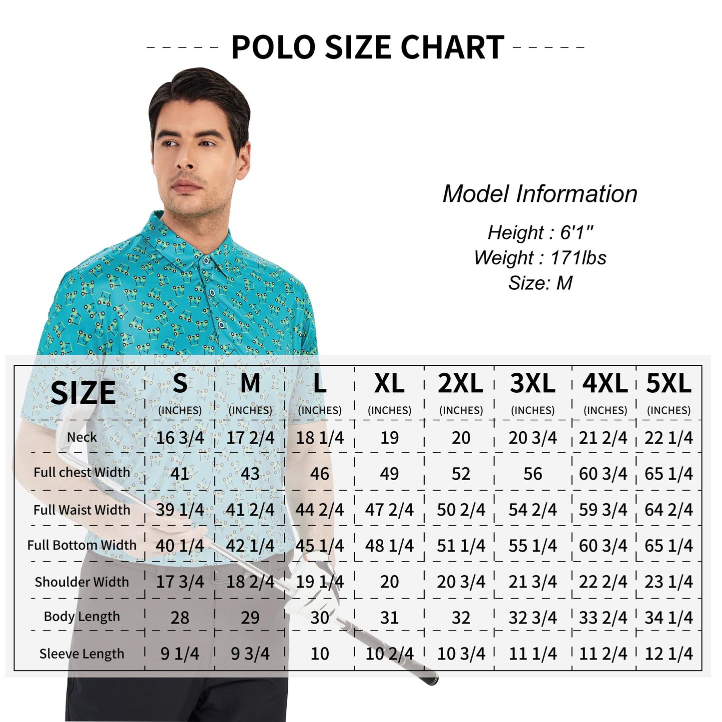 Damipow Premium Polo Shirts for Men Short Sleeve Golf Shirt Dry Fit Collared Shirt,Blue,XL