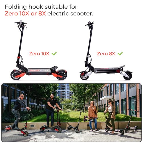 LUCK4U Folding Hook Scooer Part Aluminum Alloy Hook Set Scooter Accessories for Zero 10X 8X Speedual Electric Scooter