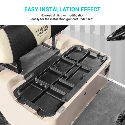 10L0L Golf Cart Under Seat Storage Tray Fits for EZGO RXV (2008-UP) Electric Golf Cart Original Trojan Battery Underseat Organizer Container Holder Plate