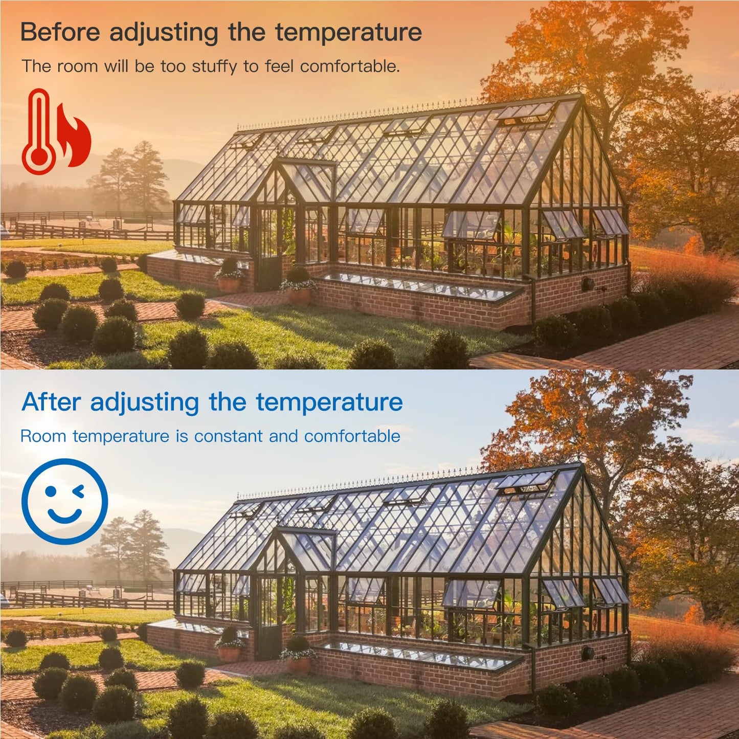 58033 Single Speed Adjustable Thermostat for Lomanco Lomancool 2000/1800 Series and F0510B2944, 9800527, 99080267 Power Vent Attic Fan, Temperature Control Range 50°F-120°F (10°C-48.89°C)