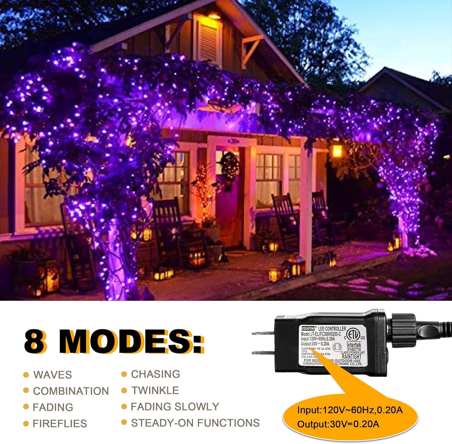 500 LED Christmas String Lights - 164 FT Waterproof RGB Fairy Lights with Remote & Timer for Indoor/Outdoor Holiday Decor
