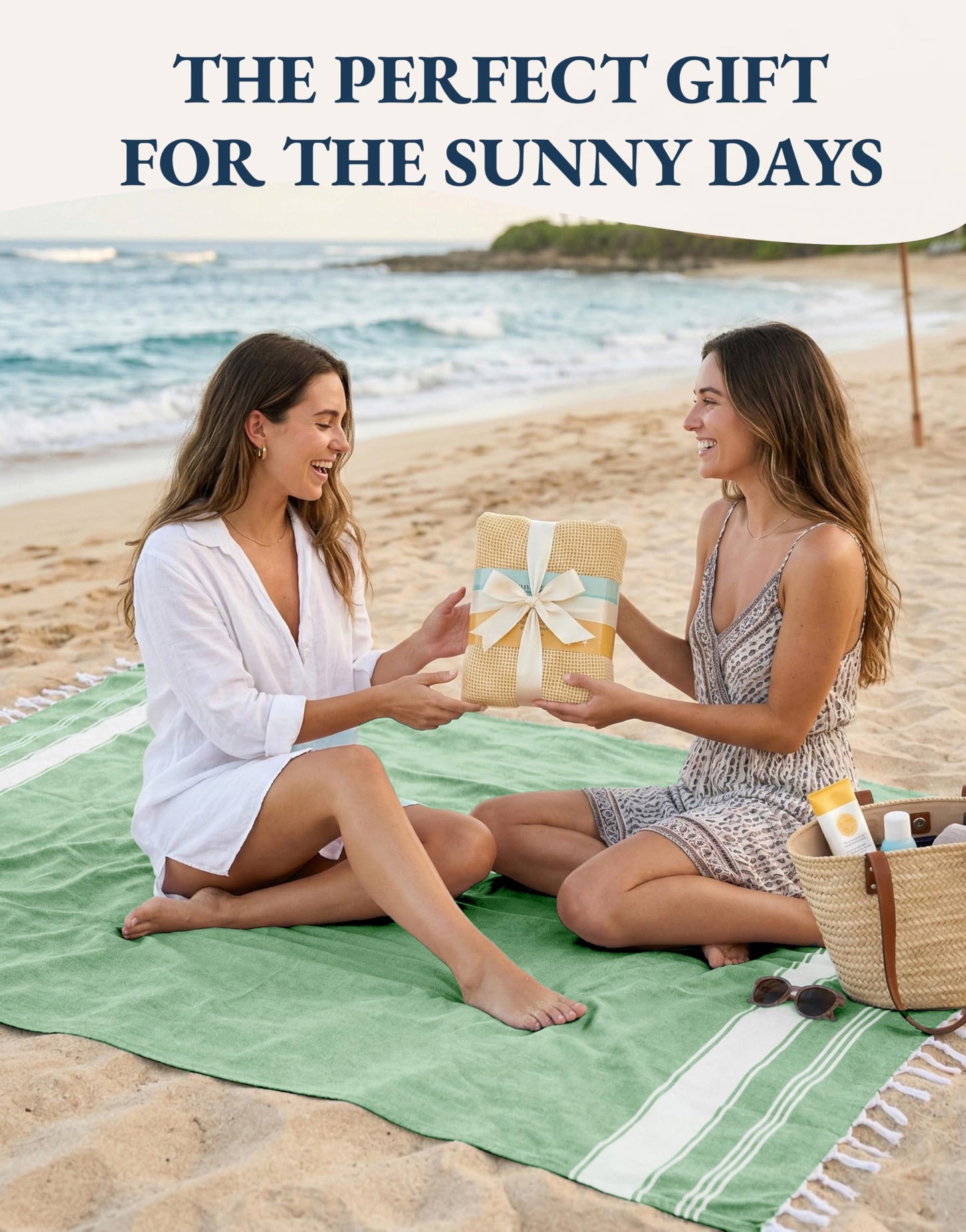 LANE LINEN Beach Towel - Pool Towels Oversized, Pre-Washed Extra Large Beach Towels, Sandless Beach Towel, Quick Dry Travel Towel, Large Pool Towel, 39"x71" - Jade Green